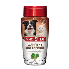 Шампунь для кошек и собак Чистотел Дегтярный, универсальный, от блох, 220мл