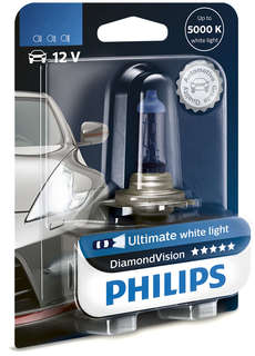 Лампа Галогенная Блистер 1шт H4 12v 55w P43t-38 Diamond Vision Philips арт. 12342DVB1