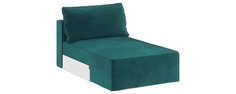 Диван тканевый прямой Портленд Оттоманка 100 см Premier изумрудный (Микровелюр) Home Me