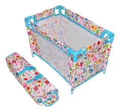 Кроватка Фантазия разборная голуб 535х32х335 см 67318 для кукол Mary Poppins