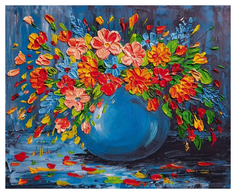 Набор для живописи мастихином по холсту "Полевые цветы" Фантазёр Фантазер