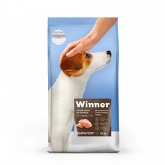 Сухой корм для собак Winner Adult, для мелких пород, курица, 10кг
