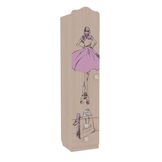 Шкаф детский Мебельсон Амели Шкаф комбинированный (с ящ. 1-створчатый) Дуб Млечный Mebelson