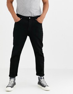 Черные суженные книзу джинсы ASOS DESIGN-Черный