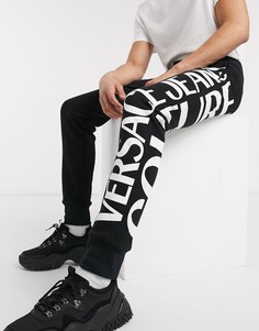 Черные джоггеры с логотипом Versace Jeans Couture-Черный