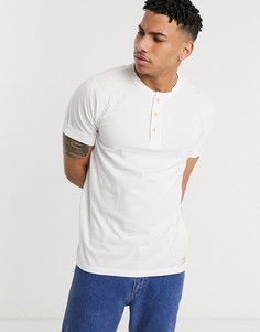 Футболка хенли Abercrombie & Fitch-Белый