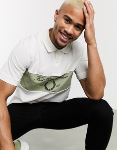 Белая футболка-поло с логотипом Fred Perry-Белый