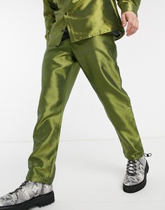 Зеленые свободные брюки в стиле милитари Milk It-Зеленый