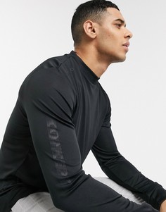 Черный лонгслив River Island