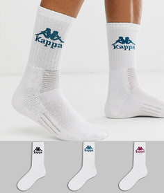 Комплект из 3 пар белых носков Kappa Authentic Welt-Белый