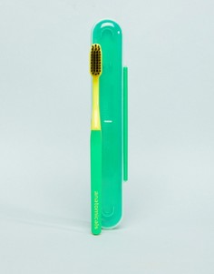 Зеленая зубная щетка с древесным углем Anatomicals-Бесцветный