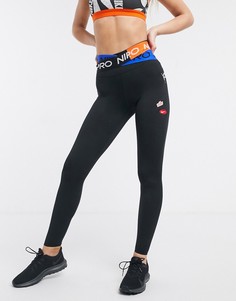 Черные леггинсы Nike Training Icon Clash-Черный