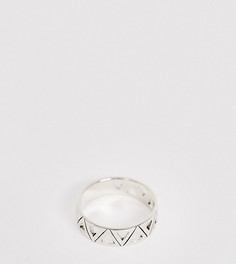 Серебряное кольцо с вырезами DesignB-Серебряный