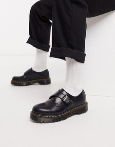 Черные туфли с пряжками Dr Мartens Fenimore-Черный Dr. Martens