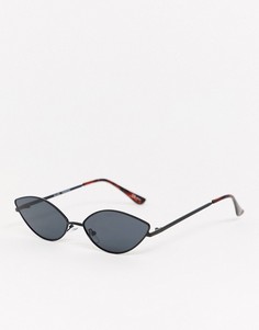 Черные квадратные солнцезащитные очки "кошачий глаз" MinkPink-Черный