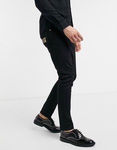 Черные джинсы скинни Versace Jeans-Черный