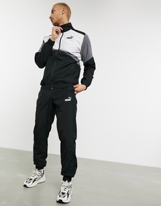 Серый спортивный костюм в стиле ретро Puma