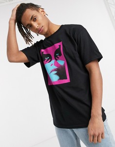 Черная футболка Obey-Черный