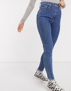 Джинсы с завышенной талией и молниями Levis-Синий Levis®