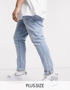 Светлые джинсы Burton Menswear Big & Tall-Синий