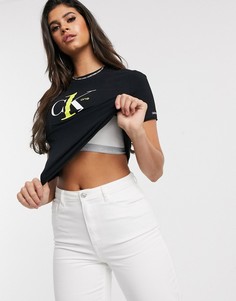 Футболка с логотипом Calvin Klein Jeans CK1-Черный