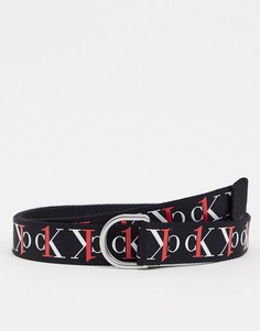 Ремень с логотипом Calvin Klein Jeans CK1-Черный