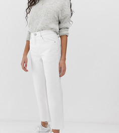 Белые прямые джинсы ASOS DESIGN Petite Florence-Белый