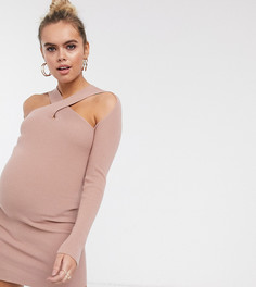 Платье мини ASOS DESIGN Maternity-Коричневый