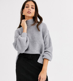 Джемпер с асимметричным краем ASOS DESIGN Tall-Серый