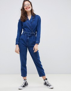 Синий джинсовый комбинезон ASOS DESIGN