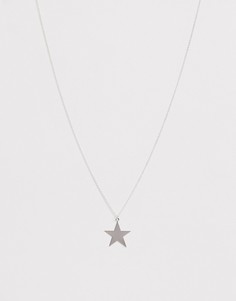 Ожерелье с подвеской в виде звездочки French Connection-Серебряный