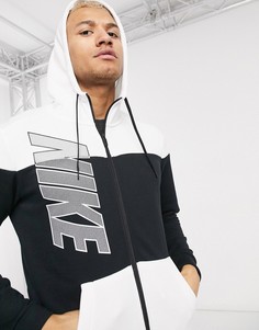 Худи с черными и белыми вставками Nike Training-Черный