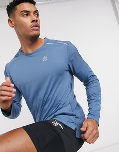 Серый лонгслив Nike Running Rise 365