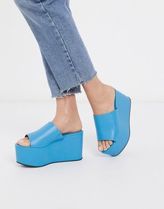 Сандалии на платформе ASOS DESIGN-Синий