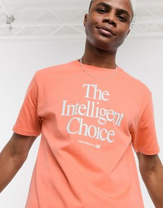 Оранжевая футболка New Balance Intelligent Choice-Оранжевый