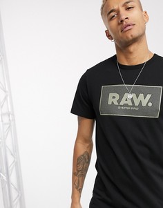 Черная футболка G-Star Raw.-Черный