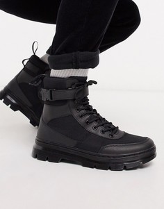 Черные ботинки с 8 парами люверсов Dr Martens Combs-Черный