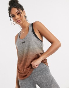Хлопковая майка с заниженными проймами ASOS 4505-Серый