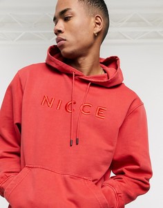 Oversized-худи красного цвета Nicce-Красный
