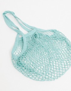 Зеленая сетчатая сумка-шоппер Sass & Belle-Зеленый