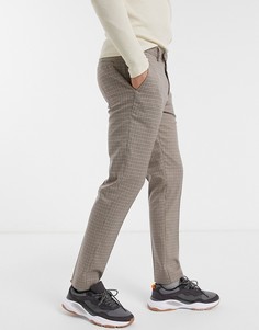 Бежевые брюки скинни River Island-Коричневый