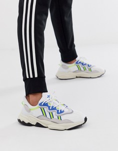 Белые кроссовки с 3 полосками adidas Originals - ozweego-Белый
