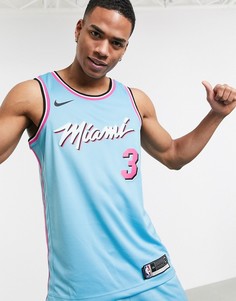 Синяя майка Nike Basketball Miami Heat-Синий
