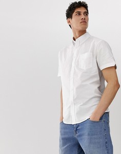 Оксфордская рубашка с короткими рукавами Ben Sherman-Белый