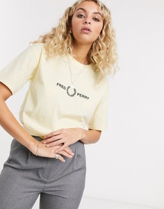 Футболка с логотипом Fred Perry-Желтый