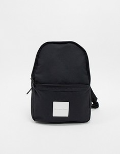 Черный рюкзак с фирменной нашивкой ASOS DESIGN