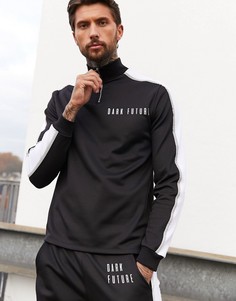 Олимпийка от комплекта со светоотражающим кантом и логотипом ASOS DESIGN x Dark Future-Черный