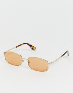 Квадратные солнцезащитные очки в металлической оправе Marc Jacobs-Золотой