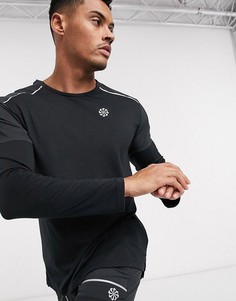 Черный лонгслив Nike Running Rise 365