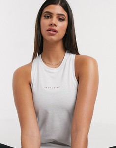 Белая майка для занятий йогой Nike-Белый